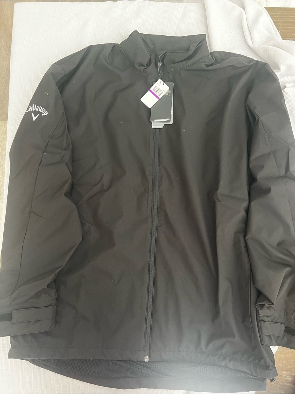 Callaway Men’s Black Full-Zip Performance Golf Jacket